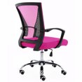 thumbnail image 4 of Modern Home Zuna Ergonomic Mesh Mid Back Office Chair, Black & Pink, 4 of 10
