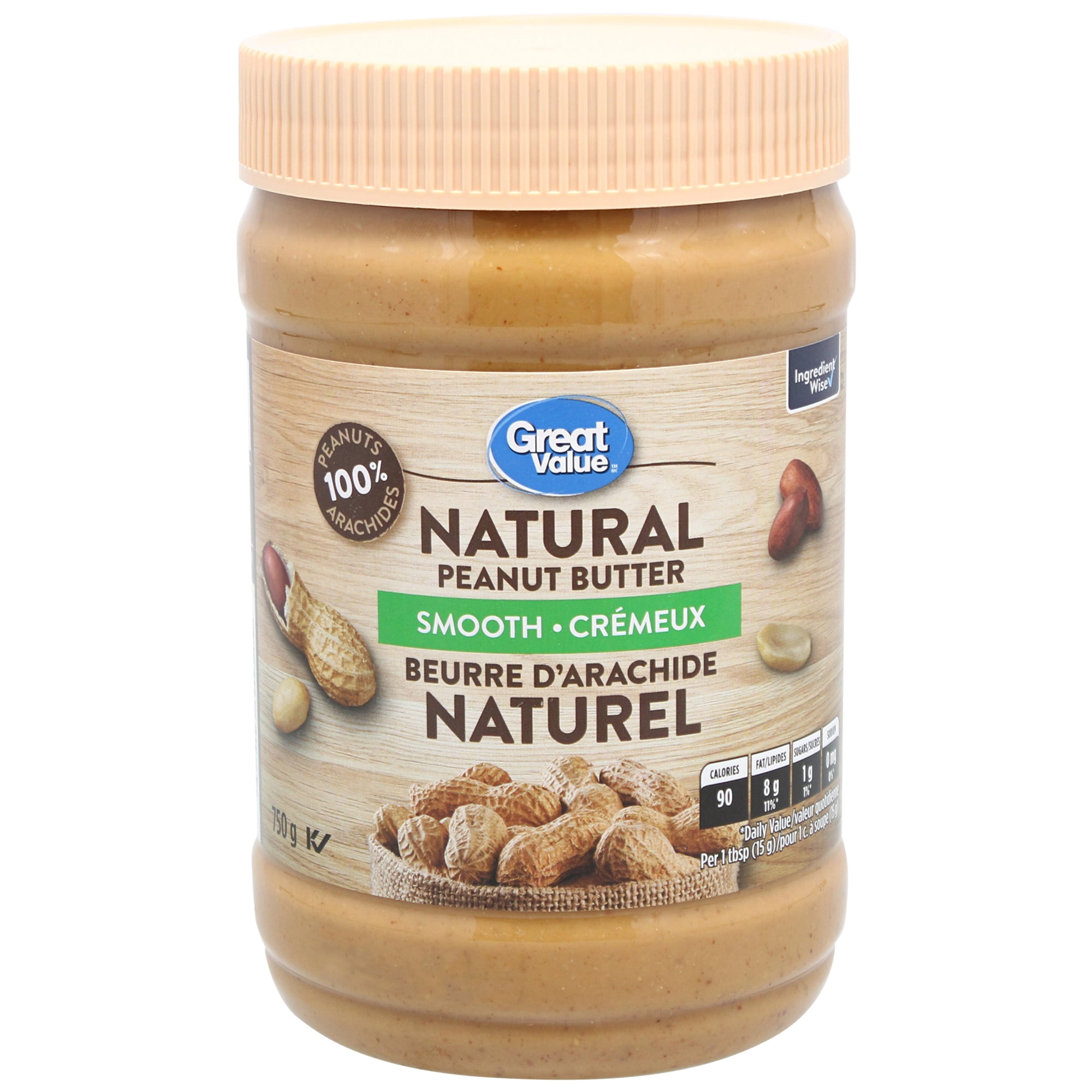 Great Value Smooth Natural Peanut Butter