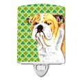 thumbnail image 1 of Carolines Treasures SC9294CNL Bulldog English St. Patricks Day Shamrock Portrait Ceramic Night Light, 1 of 1