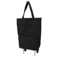 thumbnail image 2 of Foldable Shopping Cart, Wheeled Shopping Bag Multifunctional Large Capacity  For Travel Black, 2 of 8