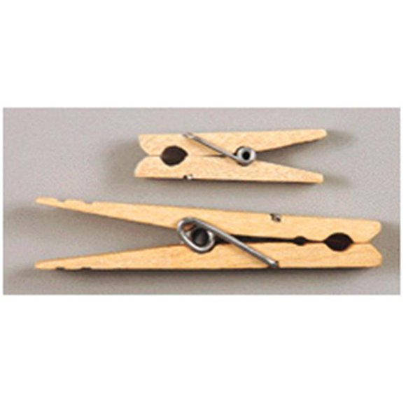 CHENILLE KRAFT COMPANY CK-368301 LARGE SPRING CLOTHESPINS NATURAL