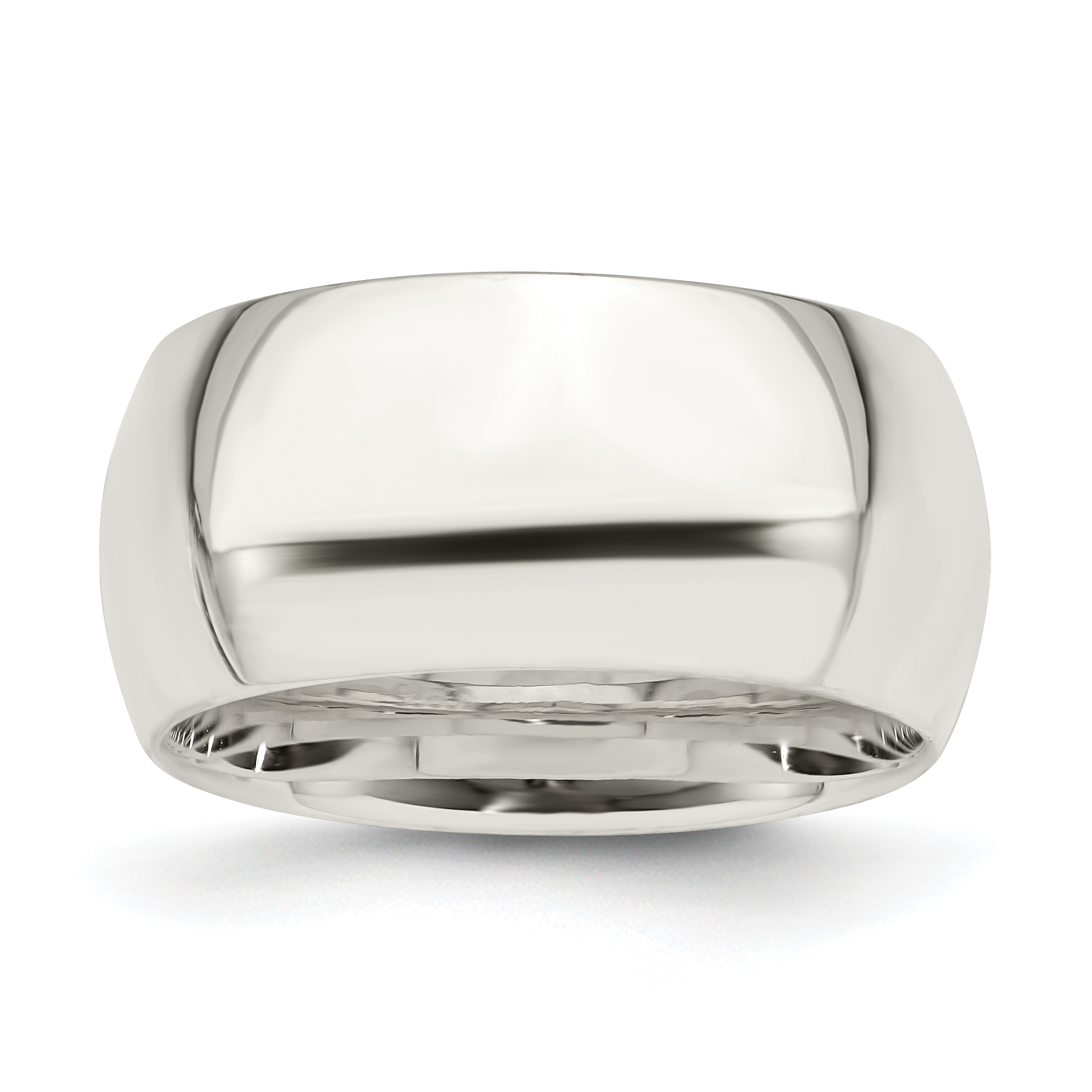 925 Sterling Silver 10mm Comfort Fit Size 4 Band Ring