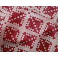 thumbnail image 4 of oneOone Silk Tabby Fabric Check Kasuri Printed Fabric 1 Yard 42 Inch Wide, 4 of 4