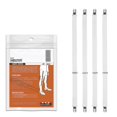 thumbnail image 1 of Hold'Em Premium Shirt Stays Ultra Soft Elastic with Extra Sturdy Strong Metal Clips Straight, White, 1 of 1