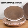 thumbnail image 4 of Cat Scratcher Cardboard, Corrugated Paper Scratch Resistance Round Cat Scratching Board Grinding Claws  For Indoor, 4 of 8