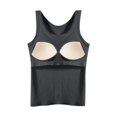 thumbnail image 4 of Women's Tanks & - Seamless Ribbed Camisole with Built-In Bra Support for Daily Layering and Casual Wear Soft Comfort Stretch Tank Top for All Seasons, 4 of 4