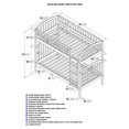 thumbnail image 5 of Leo & Lacey Twin Over Twin Bunk Bed in Walnut, 5 of 5