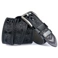 thumbnail image 4 of Bangcool Ceinture de Taille pour Homme Mode Décontractée Ajustable à Boucle Ardillon Ceinture pour Jeans Ceinture de Robe, 4 of 6