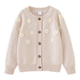 thumbnail image 1 of Cameland Cardigan en Tricot à Col Rond Décontracté pour Enfants, Veste, Veste en Coton à Boutons pour Enfants, 1 of 3