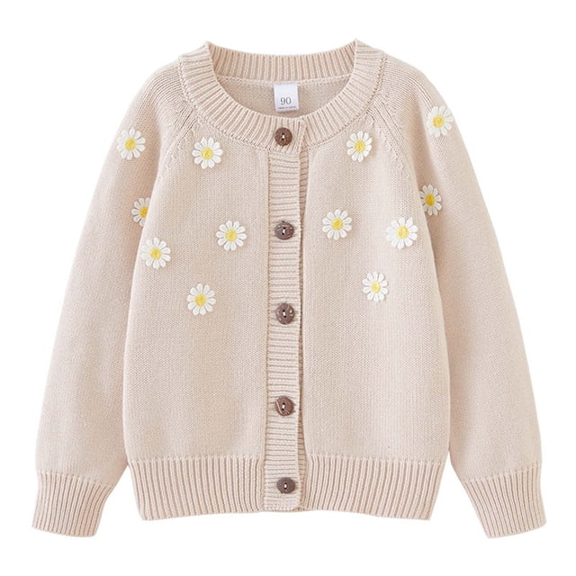 Cameland Cardigan en Tricot à Col Rond Décontracté pour Enfants, Veste, Veste en Coton à Boutons pour Enfants