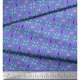 thumbnail image 2 of Soimoi Tissu Satin Modal Violet Tissu Imprimé Bouteille Colorée 1 Yard 42 Pouces de Large, 2 of 3