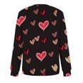 thumbnail image 5 of Aboser Chandails de la Saint-Valentin pour Femmes, Chandail à Enfiler à Imprimé Cœur d'Amour, Manches Longues, Coupe Régulière, Hauts Mignons à Col Rond, Chemises Mignonnes, 5 of 5