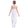 thumbnail image 2 of Ocealan Robe de Danse Lyrique Sans Manches pour Filles Justaucorps Ballerine Scintillant Ivoire 16, 2 of 7