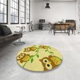 thumbnail image 4 of Ahgly Tapis Rectangulaire Lavable en Machine Intérieur Transitionnel Brun Doré Foncé, 4 Pieds x 6 Pieds, 4 of 7
