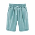 thumbnail image 5 of maytalsory Short Pants Elastic Waistband Loose Shorts Woman Summer Outfits, Light Green, M, 5 of 5