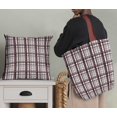thumbnail image 5 of Soimoi Brown Rayon Fabric Gingham Check Print Fabric by the Yard 56 Inch Wide, 5 of 5