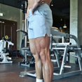 thumbnail image 2 of LYMAYTER Men's Gym Running Shorts 3 Inch Basketball Running Quick-Dry Stretch Shorts for S-3XL, 2 of 9