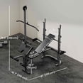 thumbnail image 3 of Soozier Banc à Poids Incliné Ou Plat Multi-Exercices avec Support pour Banc et Presse, 3 of 10