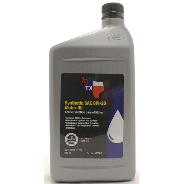 Texas Performance Oil Advance Additive Technology SAE 0W-20 Huile Moteur Entièrement Synthétique 32 Fl OZ.(1 US QT)
