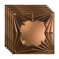 thumbnail image 1 of Fasade 2ft x 2ft Vinyl Ceiling Panels 5 Pack Oil Rubbed Bronze Water-Resistant, 1 of 5