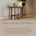 thumbnail image 2 of Maven Lane Hera Modern Wooden Console Table in Weathered Brown Finish, 2 of 6