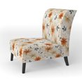 thumbnail image 3 of Designart « Terracotta Mandala III » Fauteuil d'Appoint Rembourré Beige à Motif Floral - Fauteuil de Style Champêtre pour Chambre, 3 of 7