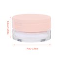 thumbnail image 3 of Étui de Maquillage Portable avec Miroir pour Ranger la Poudre Libre Rose Matériau ABS Conception à Double Couche, 3 of 8