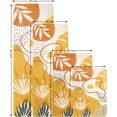 thumbnail image 2 of Fall Bathroom Rugs Cute Yellow Plant Bath Mat Non-Slip Abstract Printed Bath Rug Soft Velvet Machine Washable Boho Floor Mats Autumn Style Aesthetic Design for Bathroom Tub Shower, 20''''x31'''', 2 of 6