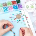 thumbnail image 2 of CHUANK 100pcs 10 Color Crackle Glass Beads 10mm Handcrafted Lampwork Round Crystal Beads Bulk, 2 of 8