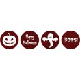 thumbnail image 2 of Darling Souvenir  Halloween Theme Stickers for Candy Chocolate Labels 190 Pcs-Maroon, 2 of 2
