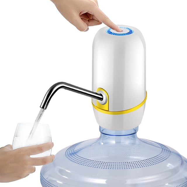 RXIRUCGD Distributeur d'Eau pour Bouteille de 5 Gallons, Pompe pour Bouteille d'Eau à Chargement USB, Pompe de Distributeur d'Eau Portable pour le Camping
