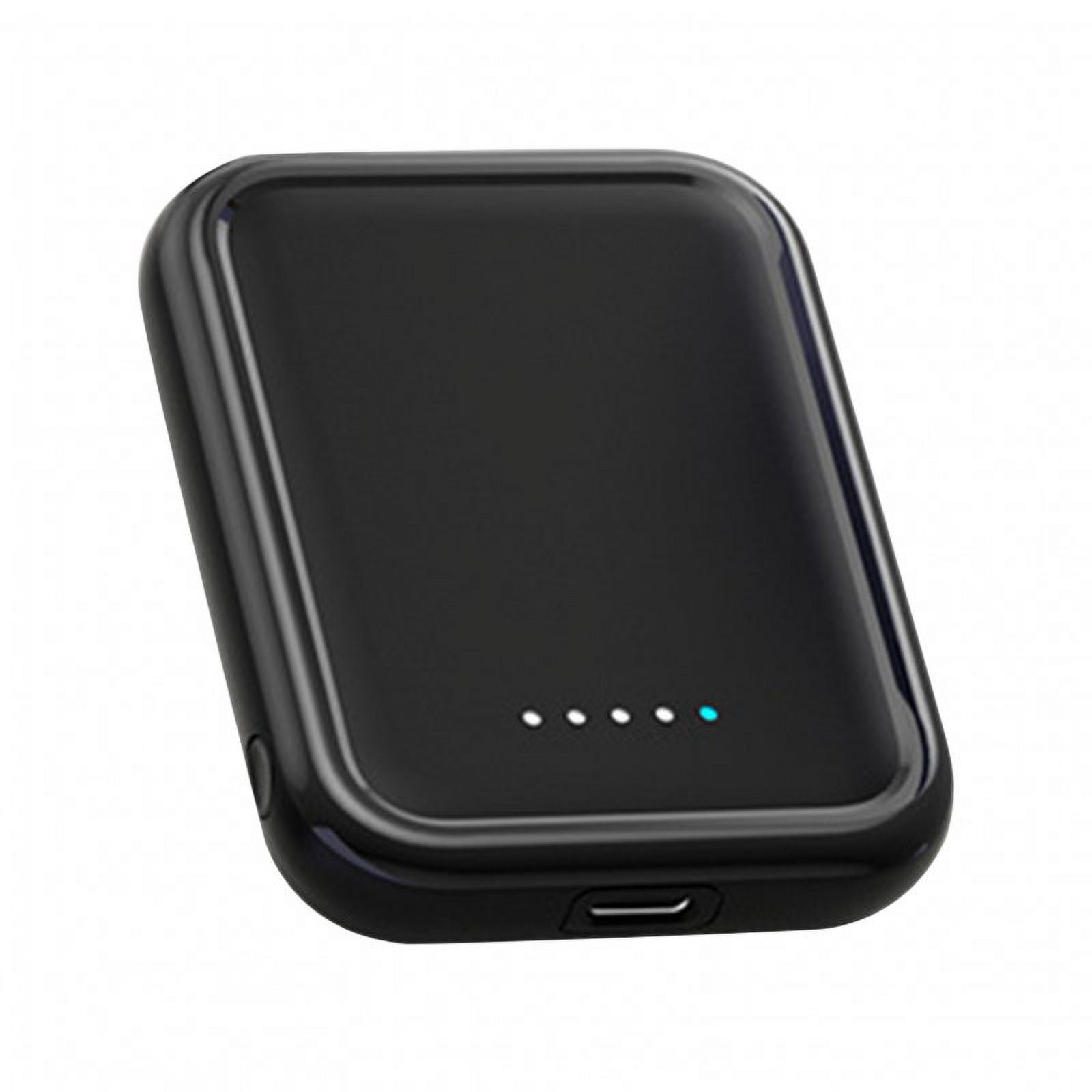 Magnetic Wireless Power Bank 5000mAh Battery Pack Magnetic Fast Charge Portable Charger Powerbank For Smart Phones black