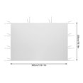 thumbnail image 4 of Lu Mei Waterproof Garden Gazebo Panels Only One Side,Reusable and Foldable Tent Side for Outdoor Wedding Party Event Y7O2, 4 of 6