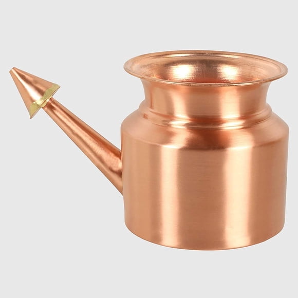Copper Neti Pot For Yoga Jal Neti Satvik Movement Certified (300 ml)