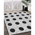 thumbnail image 3 of Ahgly Tapis d'Intérieur Lavable en Machine Carré Transitionnel Gris Platine, 3 Pieds Carré, 3 of 7