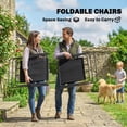 thumbnail image 4 of Outsunny 8 Piece Patio Table and Chairs Set with Umbrella for Garden, Black, 4 of 10