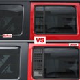 thumbnail image 4 of Car Rear Window Glass Trim, 2PCS Rear Door Window Decals Aluminum Alloy Glass Panel Cover Trim Fit For  JL Gladiator JT Unlimited 4 Door, 4 of 8