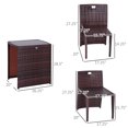 thumbnail image 3 of Outsunny Ensemble de bistro rotin extérieur 3pcs, 3 of 9
