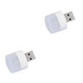thumbnail image 1 of maskred Lampe à Prise USB 6500K 3000K Table Ordinateur Chargement DEL Lampe de Lecture Blanc 2 Ensembles, 1 of 6