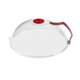 thumbnail image 1 of veasfak 10.23inch Fresh Keeping Cover Microwave Splatter Cover Microwave Plate Cover for Red PP, 1 of 9