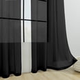 thumbnail image 4 of mtvxesu Solid Color Semi Sheer Polyester Gauze Curtains with Rod Pocket Design, Light Filtering, 39.37 X 51.18 Inches, for Living Room or Bedroom, 1 Panel, 4 of 6