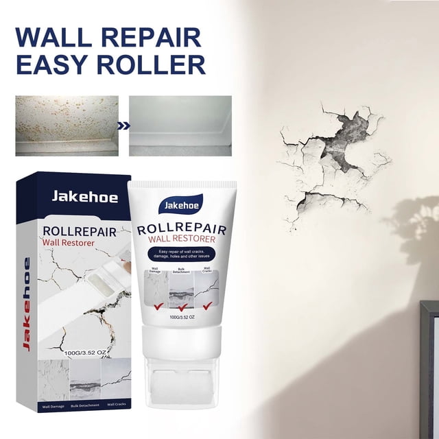 UsTZtai Wall Repair Cream, 100g Filler for Holes Graffiti Restoration, Anti-Mold Easy Scrub Paint Patch