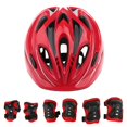 thumbnail image 2 of Kids Sports Protective Gear Set, 7Pcs ( Knee Elbow Wrist Pads) Red, 2 of 8