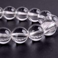 thumbnail image 2 of Natural Clear Quartz Gemstone 10mm Round Beads Stretch Bracelet 7 Inch Unisex, 2 of 2