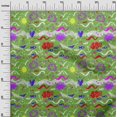 thumbnail image 3 of oneOone Cotton Cambric Green Fabric Ocean Life Sewing Craft Projects Fabric Prints By Yard 42 Inch Wide, 3 of 5