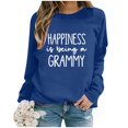 thumbnail image 2 of WEAIXIMIUNG Sweat-Shirt Surdimensionné pour Femmes Mode Décontractée Couleur Unie Manches Longues Imprimé Lettre Col Rond Hoodie, 2 of 4
