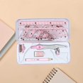 thumbnail image 2 of Math Geometry Kit 8Pcs Student nursing lpn college tools Supplies Protractor for Drawings pink, 2 of 9
