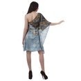 thumbnail image 4 of Moomaya Robe Maxi à une Épaule pour Femmes Imprimée Grande Taille Kaftan Robe de Plage, 4 of 6