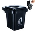 thumbnail image 1 of Lttoisl Stainless Steel Wall Mounted Trash Can & Ashtray with Lid, Compact Bathroom Waste Bin & Smoke Eliminator for Home & Office, Easy Clean Notch Design, Rust-Resistant, 7.3 x 7.3 x 9.5cm, 1 of 8