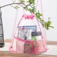 thumbnail image 3 of MesaSe Transparent Drawstring Backpack Large Capacity Concert Beach Backpacks (Black), 3 of 5
